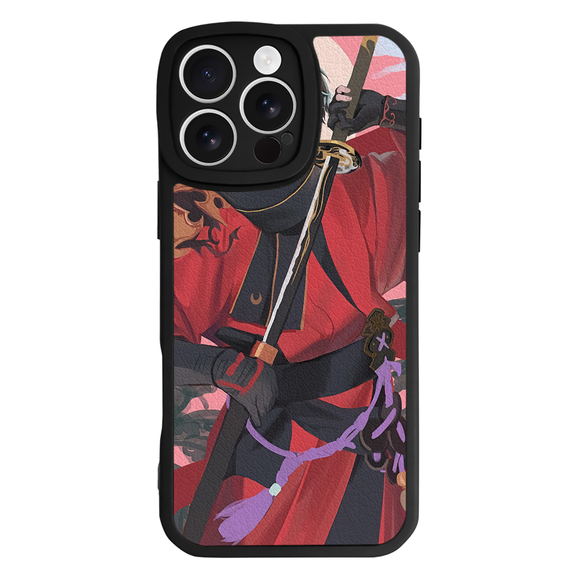 （画像用） 刀剣乱舞 Touken Ranbu 【iPhone 16シリーズ対応】シリコンスマホケース（レザー調） 材質：シリコン